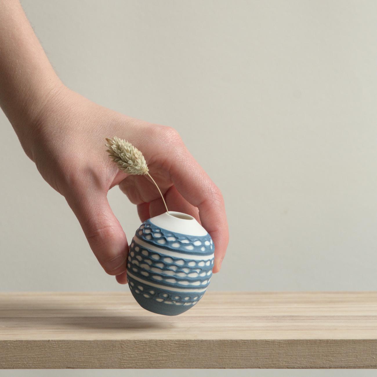 Minature - Blue Pattern